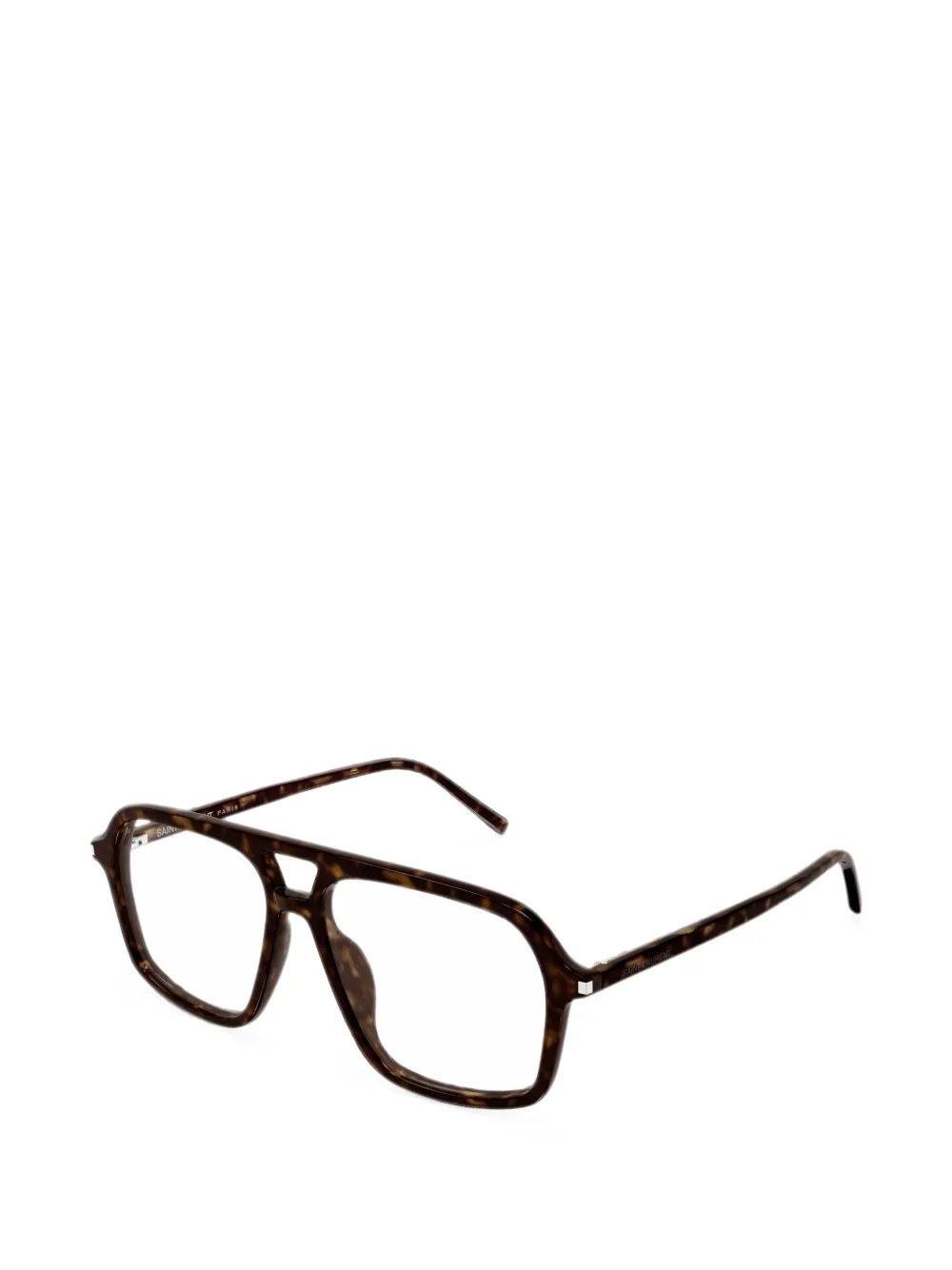 Saint Laurent Eyewear Bril met vierkant montuur Bruin