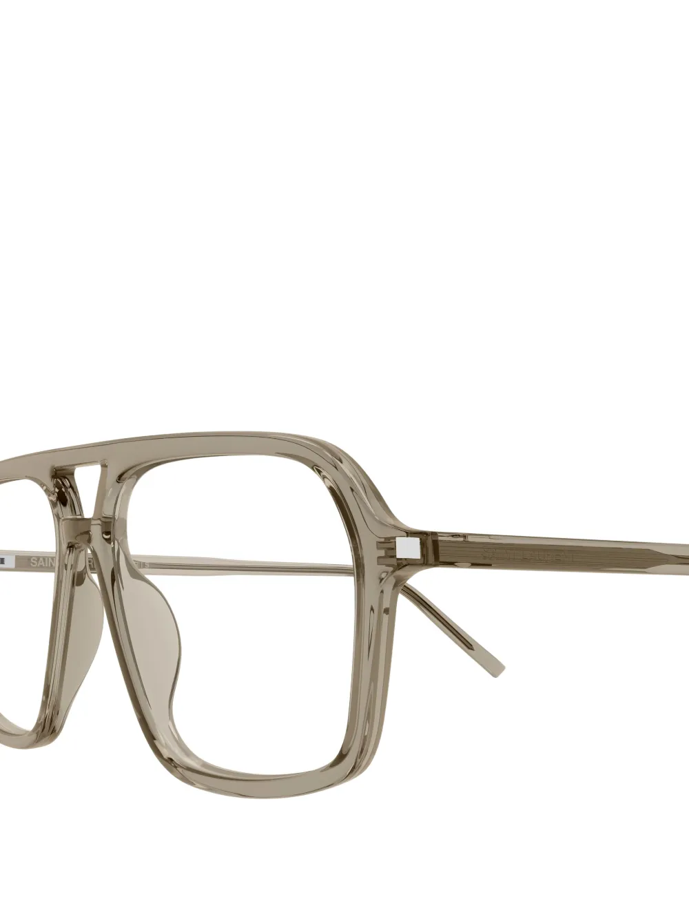 Saint Laurent Eyewear Bril met piloten montuur Grijs