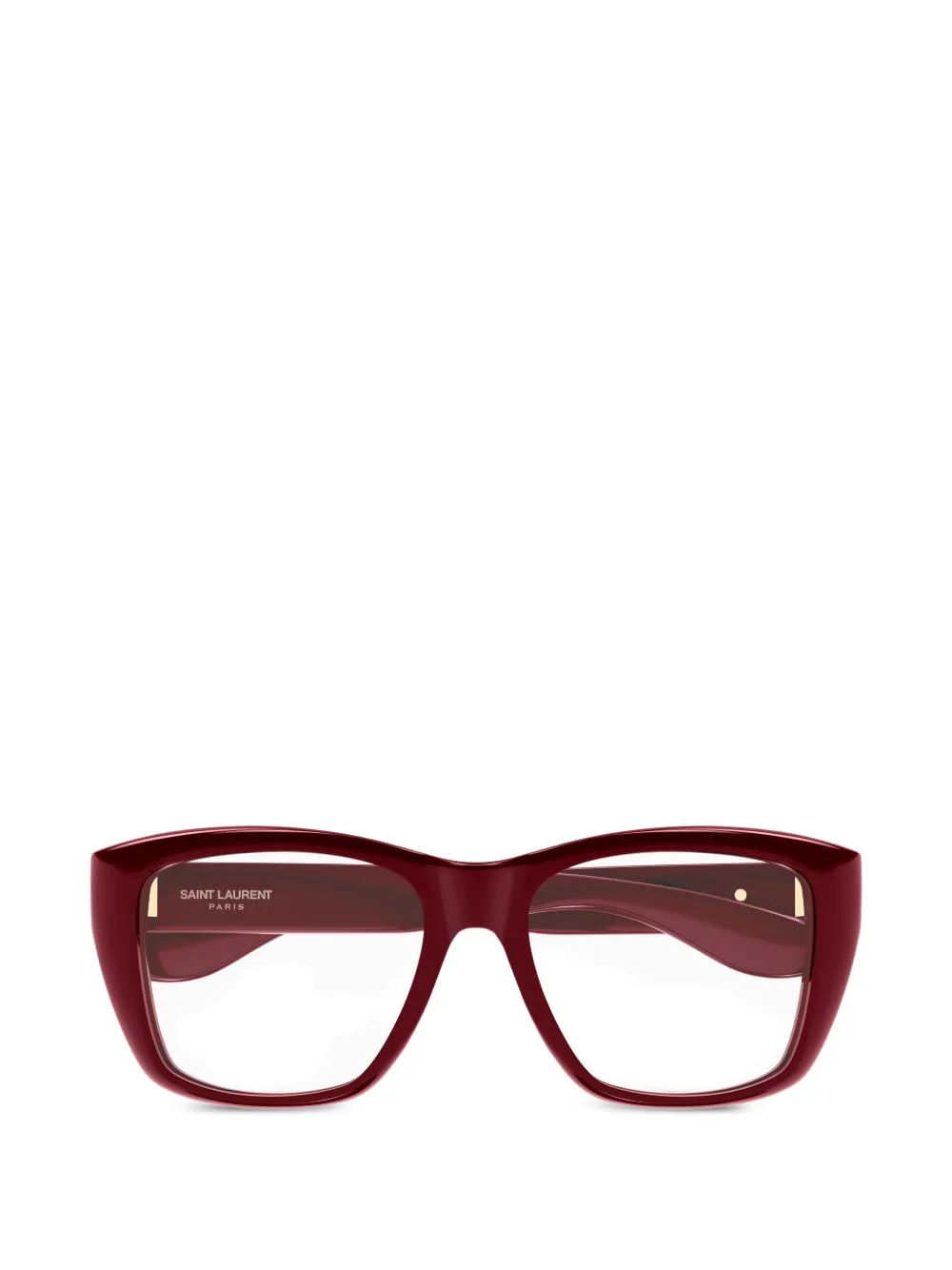 Saint Laurent Eyewear square-frame glasses - Rosso