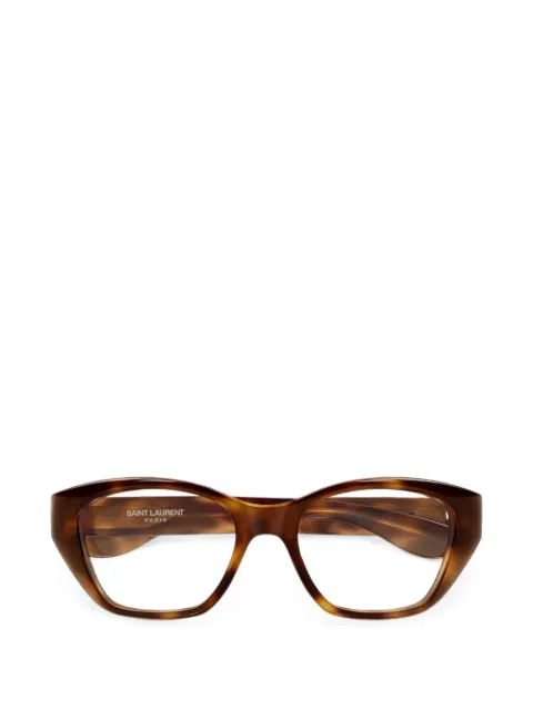 Saint Laurent Eyewear tortoiseshell-effect ca-eye glasses