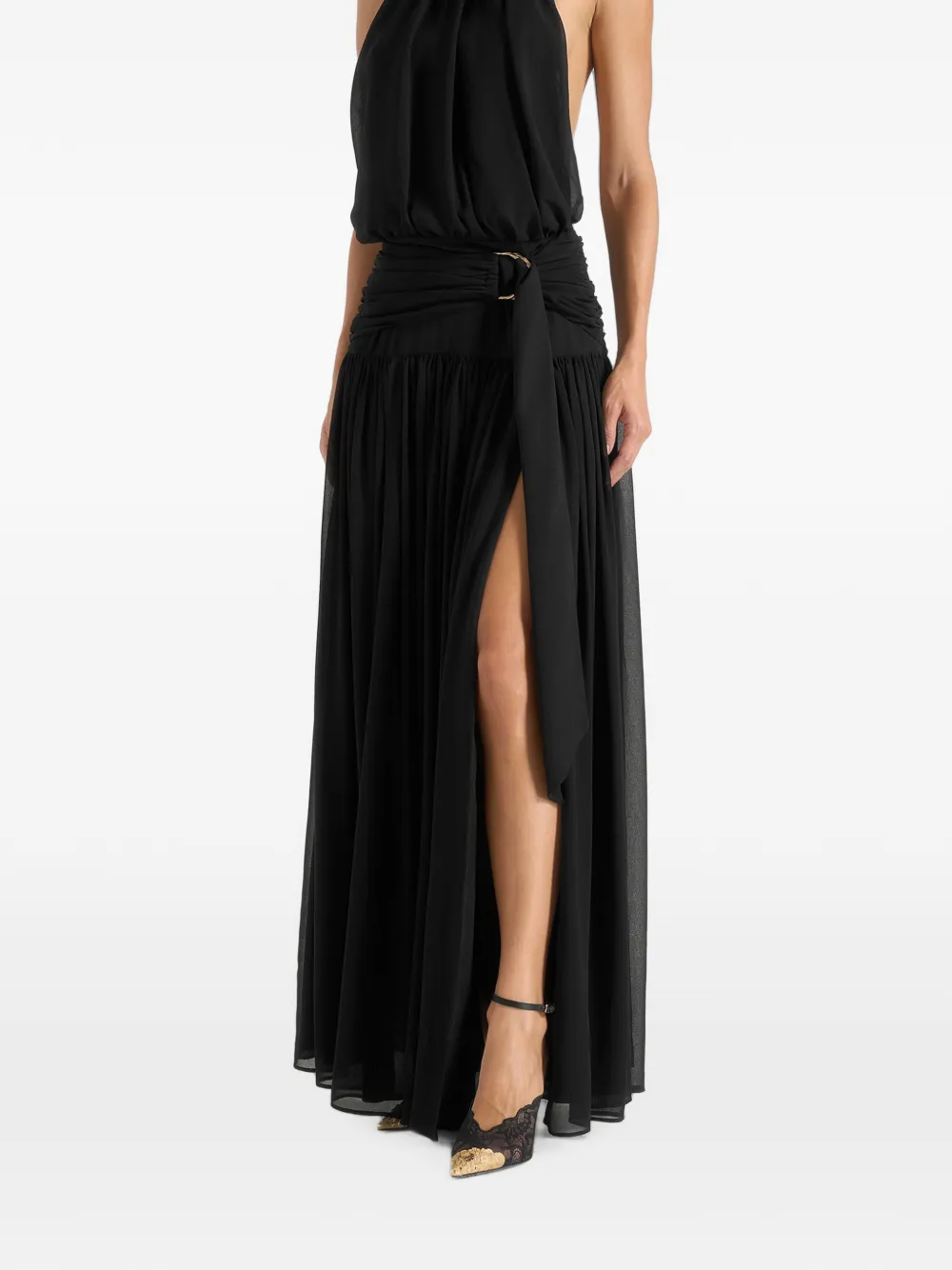 Manière De Voir Matilda draped halter-neck maxi dress