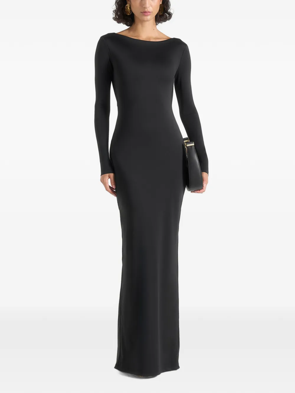 Manière De Voir Abito lungo Tilly con catena - Nero