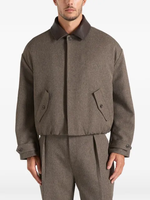 Manière De Voir Cameron oversized textured tailored bomber jacket