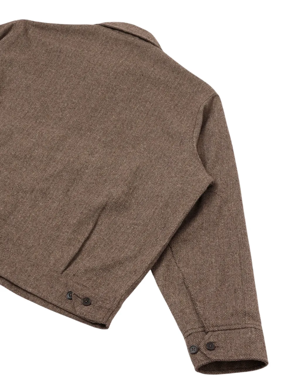 Universal Works E130 herringbone jacket Bruin