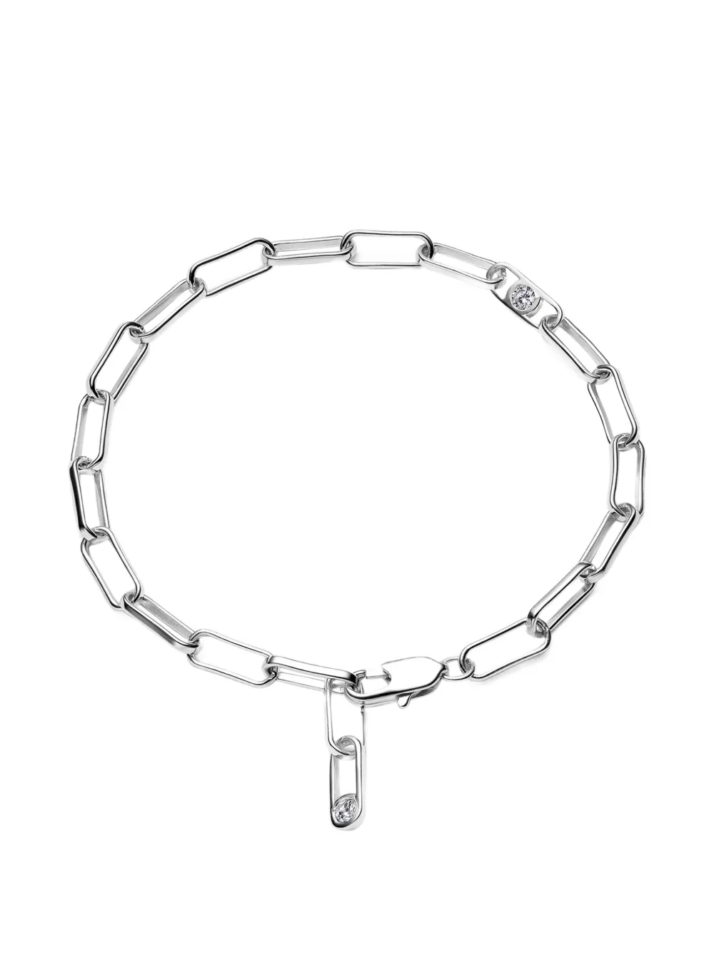 Maria Black Cove paperclip-chain bracelet - Argento