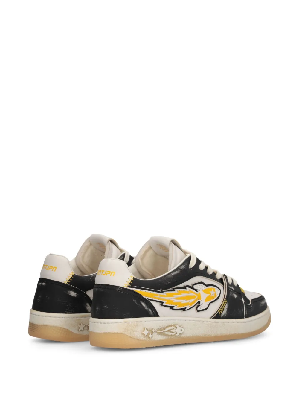 Enterprise Japan Egg Rocket 4 distressed sneakers Wit