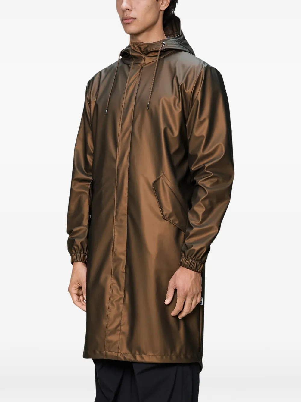 Rains Parka met capuchon Bruin