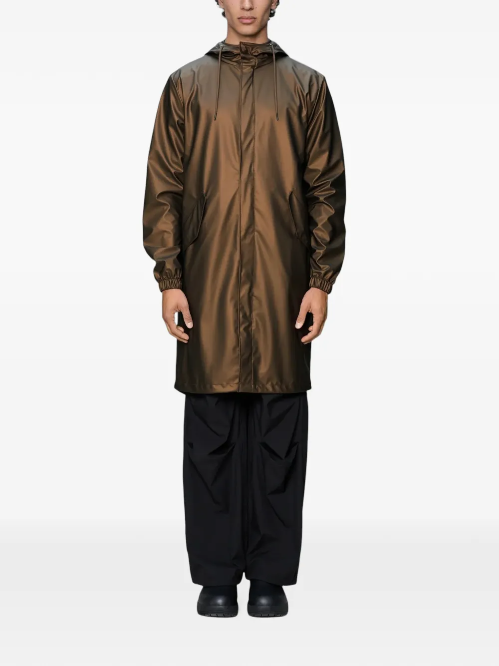 Rains Parka met capuchon Bruin