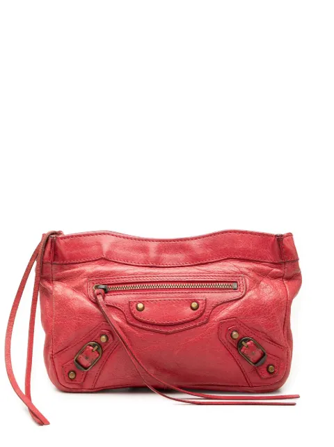 Balenciaga Pre-Owned 2005 Lambskin Motocross Classic Porte Toilette Makeup pouch