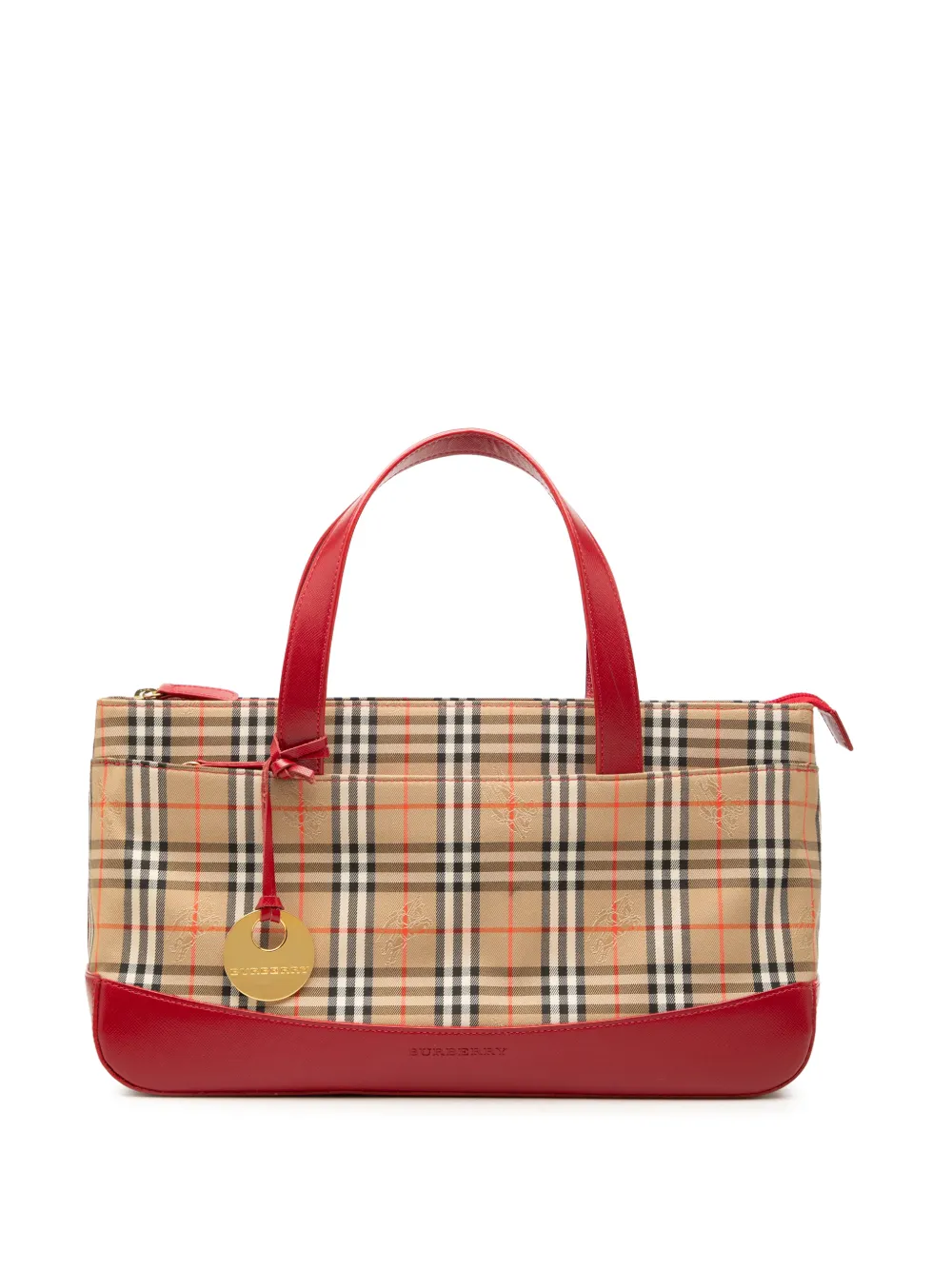 Burberry Pre-Owned sac à main à motif Haymarket Check (2000-2017) - Tons neutres Burberry Pre-Owned sac à main à motif Haymarket Check (2000-2017) - Tons neutres