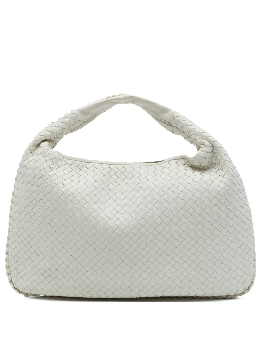 Bottega Veneta Pre-Owned 2012-2026 Large Nappa Intrecciato Veneta hobo bag - White