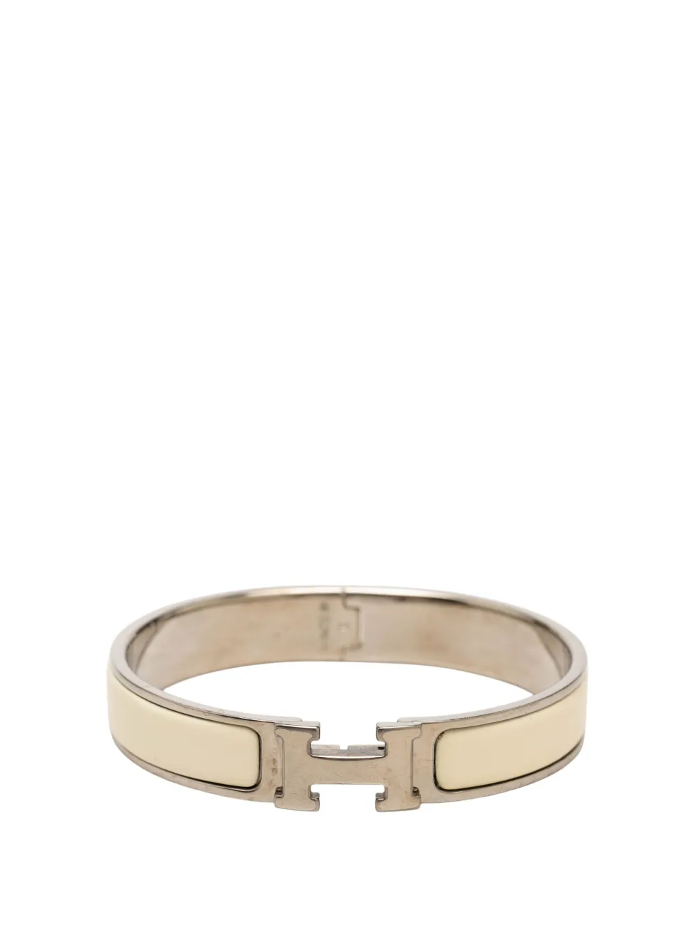 Hermès Pre-Owned bracelet Clic H en émail (2000-2026) - Blanc