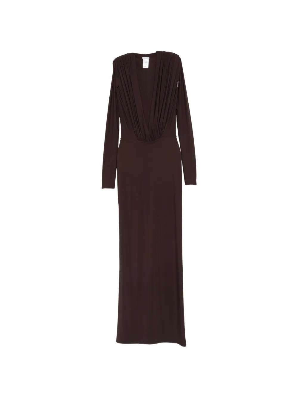 Amazuìn Rasha V-neck ruched maxi dress