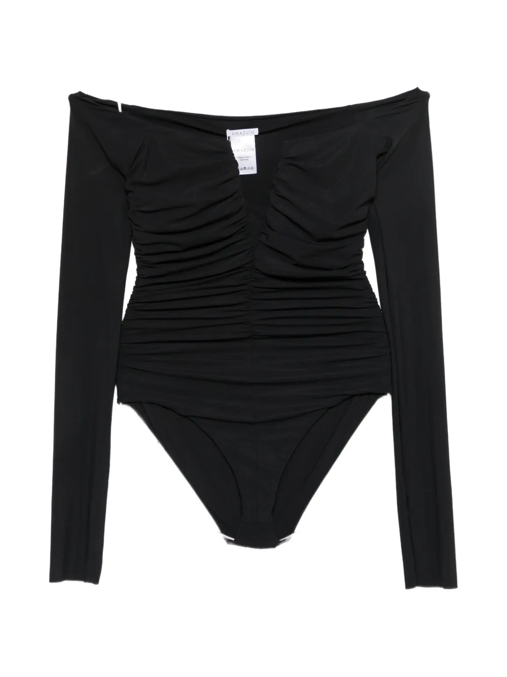 Amazuìn Alika off-shoulder ruched bodysuit