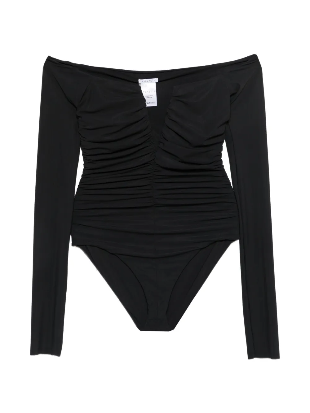 Amazuìn Alika off-shoulder ruched bodysuit