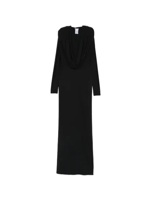 Amazuìn Rasha V-neck ruched maxi dress