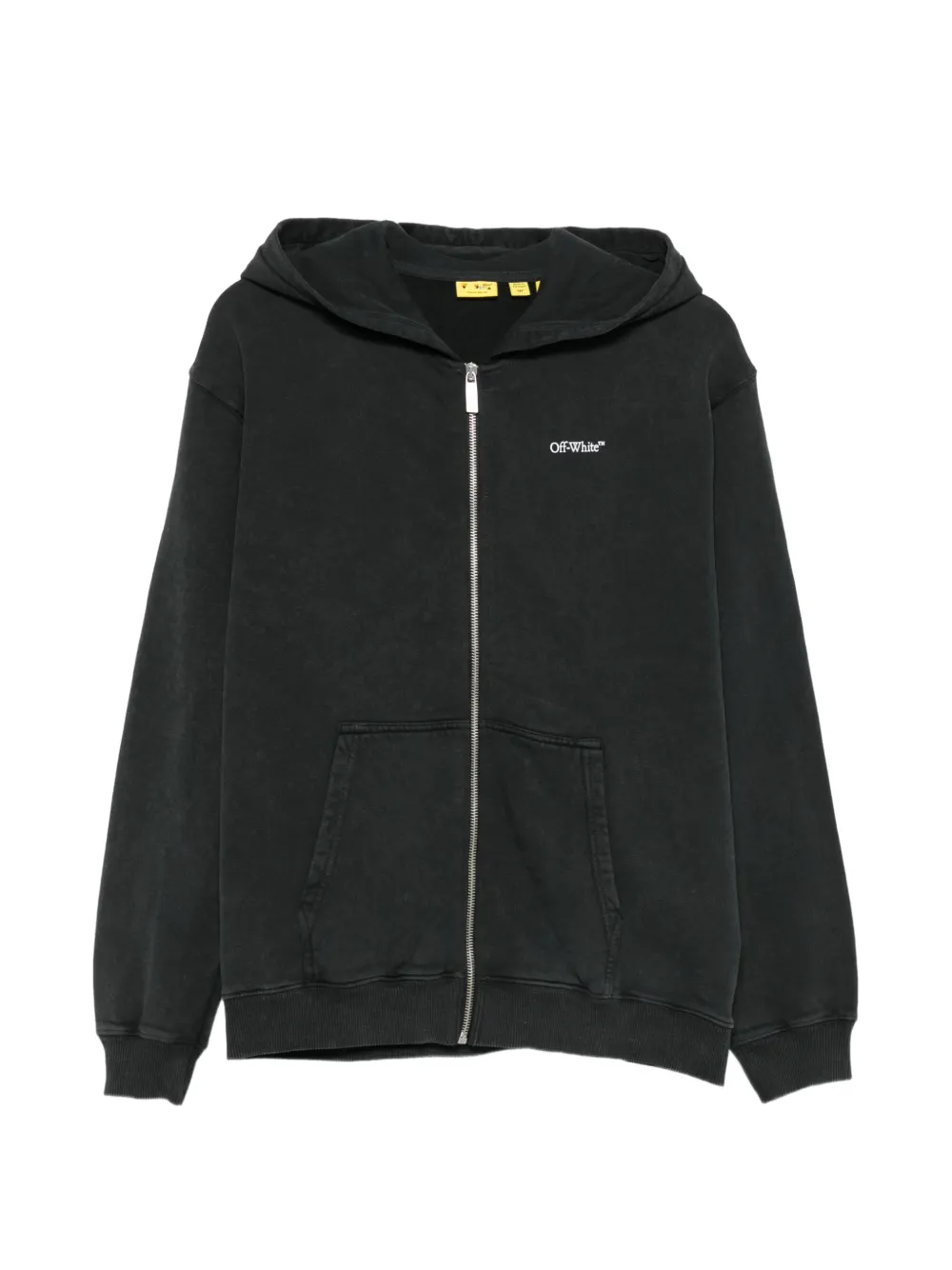 Off-White Kids Arrows-print zip-up hoodie - Nero