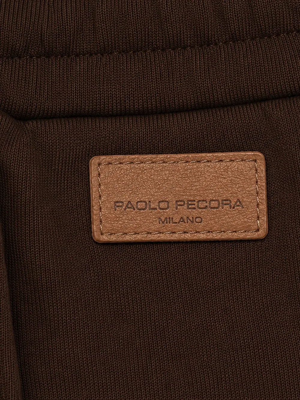 Paolo Pecora Kids elasticated-waist pintuck-detail track pants Bruin