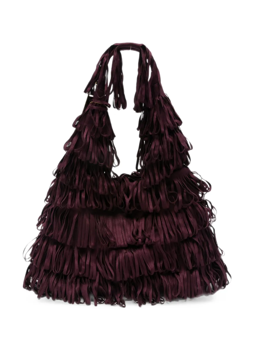 la milanesa Capucine tiered fringed tote bag