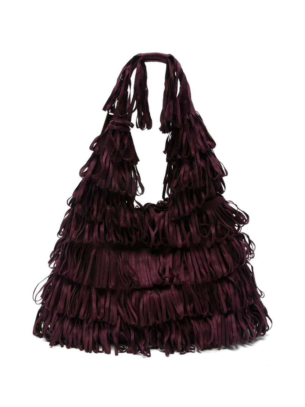 la milanesa Capucine tiered fringed tote bag
