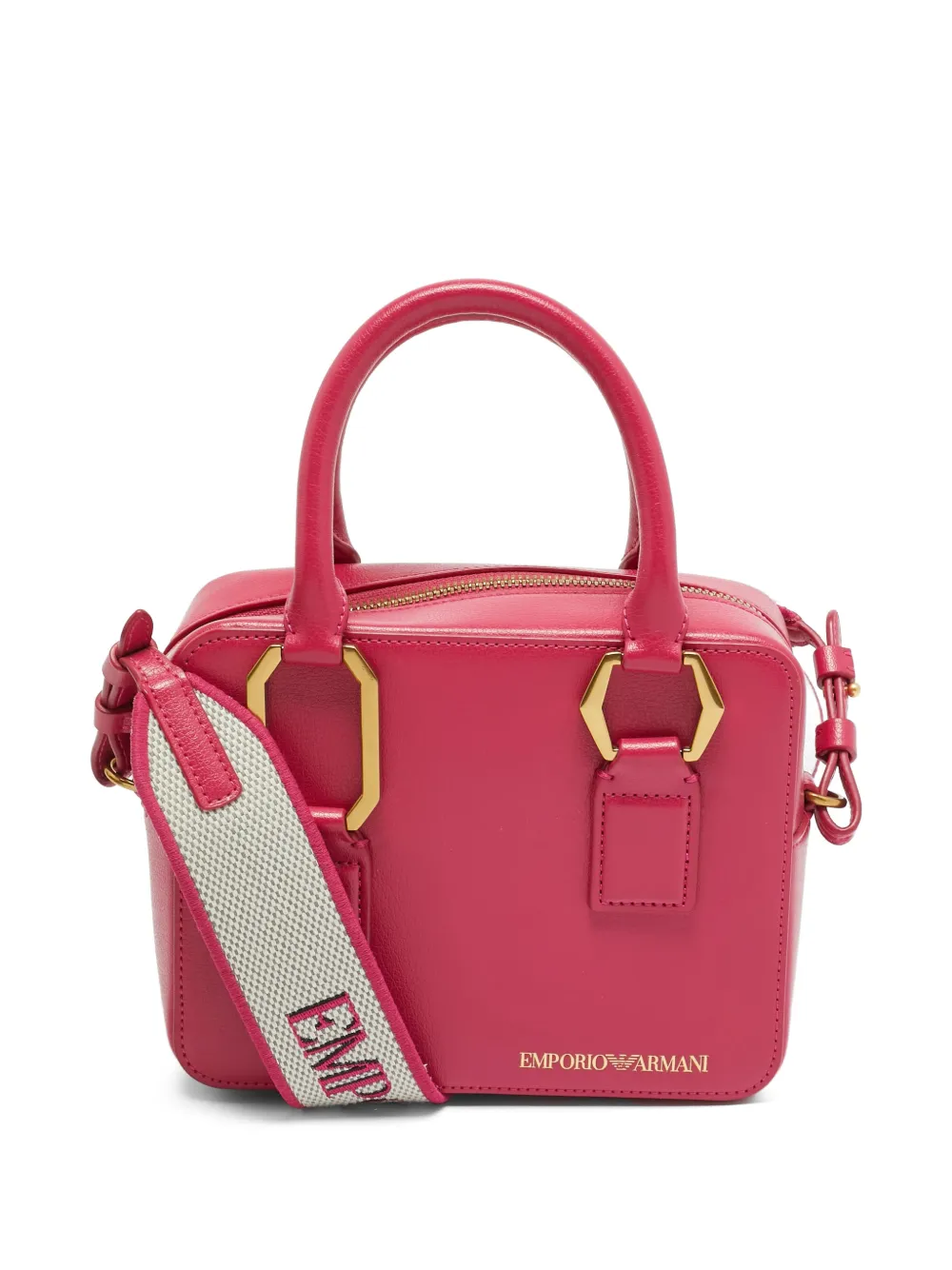 Emporio Armani Pre-Owned sac à main à design structuré - Rose