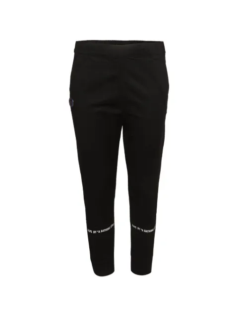 A BATHING APE® logo print track pants