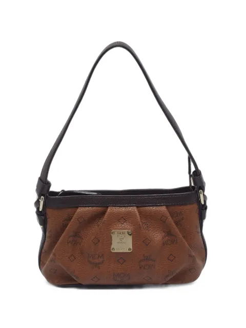 MCM Pre-Owned MCM Pleated Visetos shoulder bag