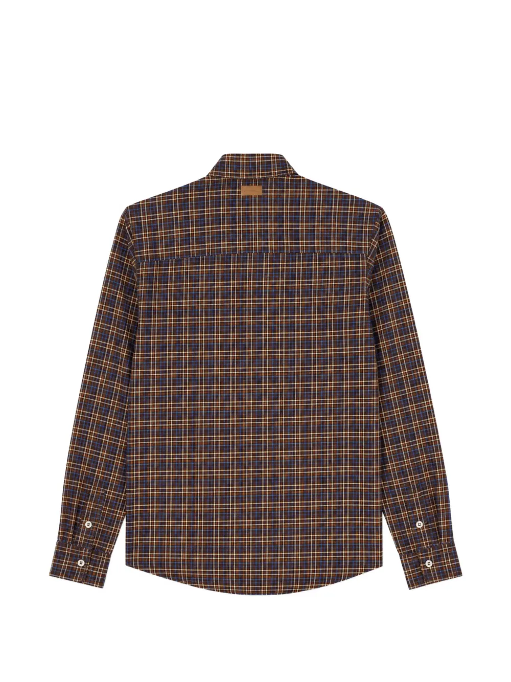 Paolo Pecora Kids check-pattern shirt Bruin