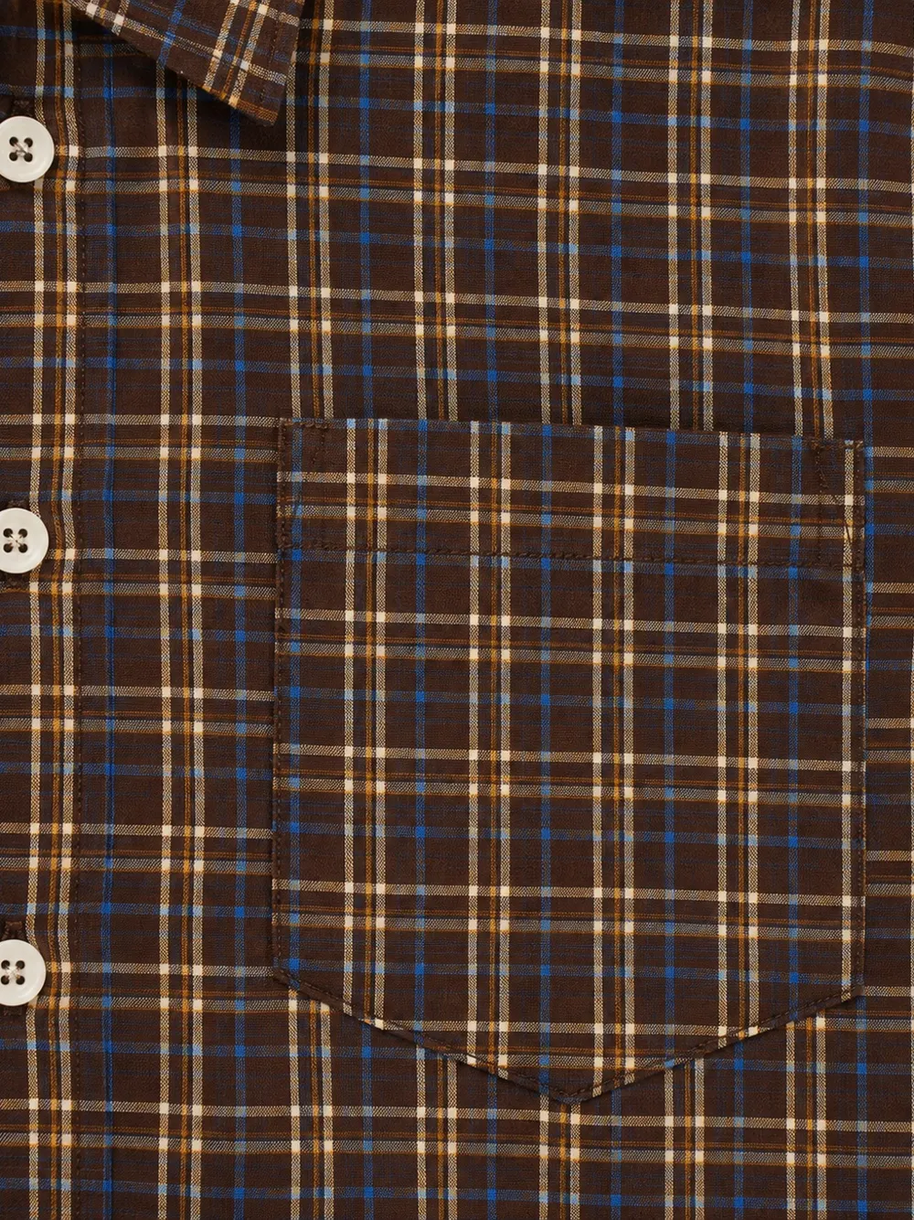 Paolo Pecora Kids check-pattern shirt Bruin