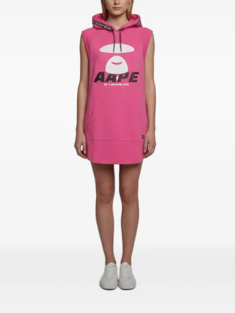 A BATHING APE® sleeveless hoodie mini dress 