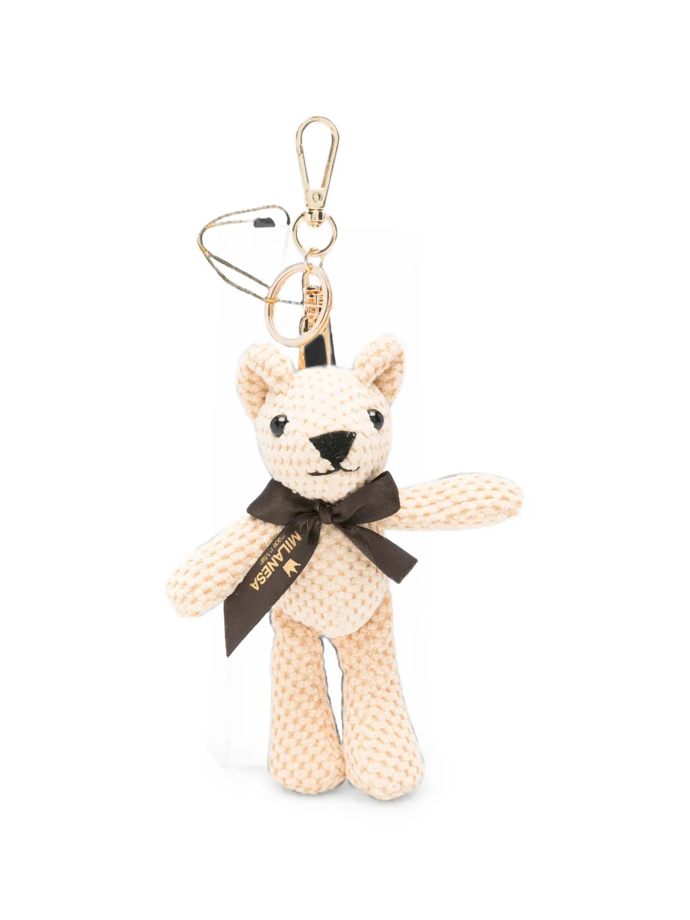 la milanesa teddy-bear bag charm