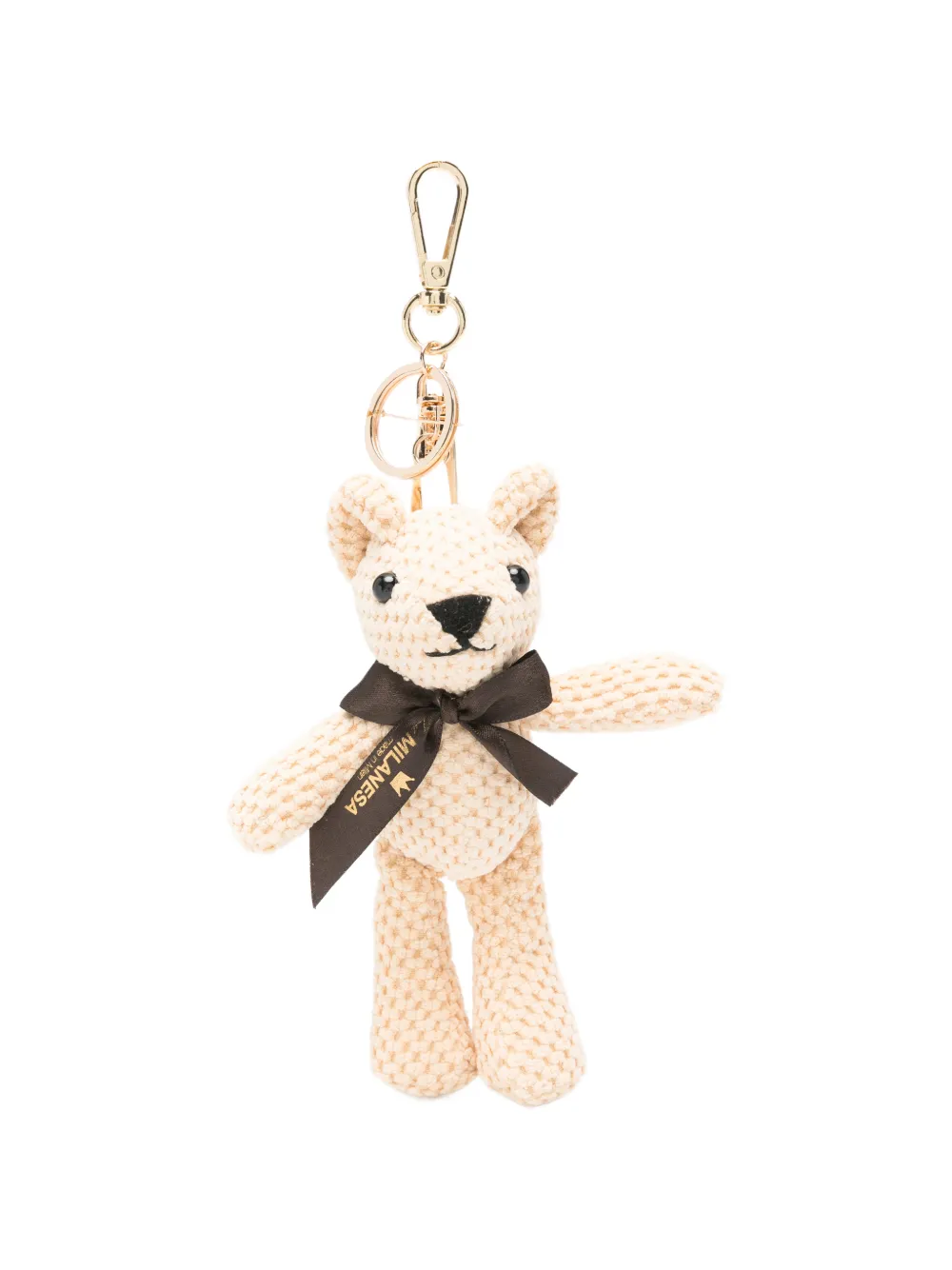 la milanesa teddy-bear bag charm