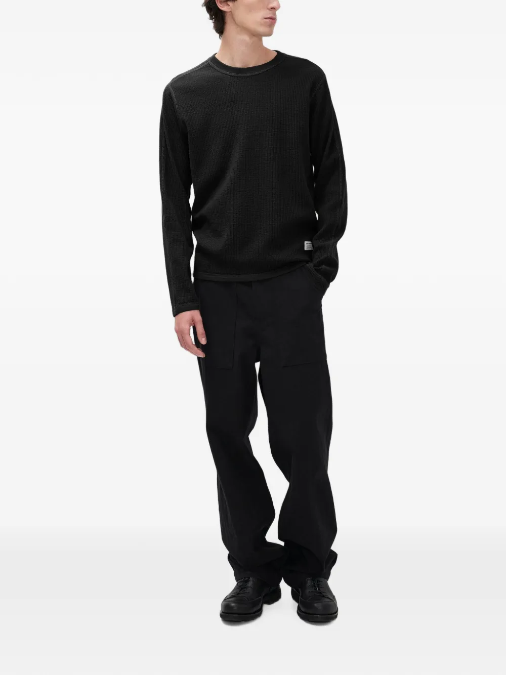 Norse Projects Stevns cotton-hemp T-shirt Zwart