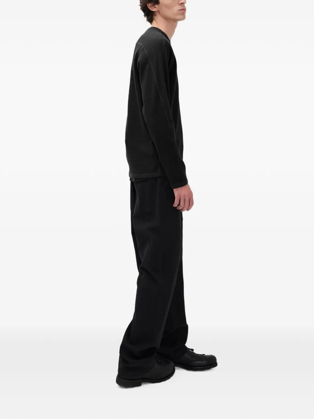 Norse Projects Stevns cotton-hemp T-shirt Zwart