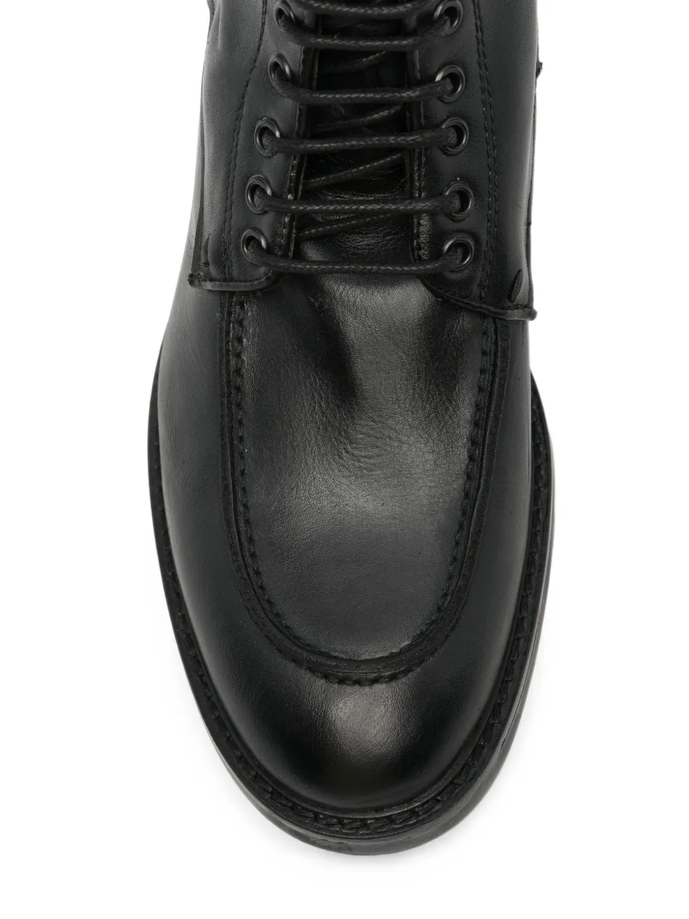 FRATELLI RENNELLA lace-up leather ankle boots Zwart