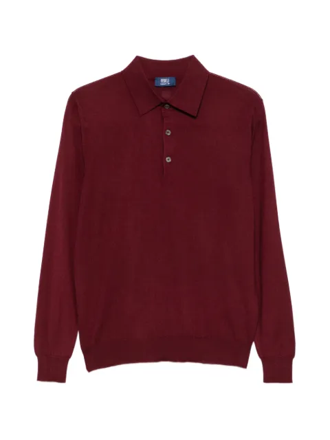 Fedeli button-up collar polo shirt