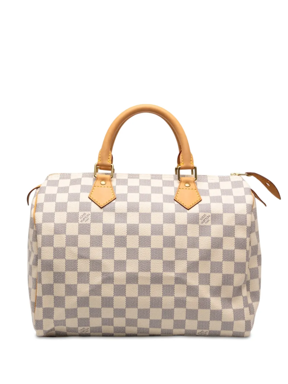 Louis Vuitton Pre-Owned sac boston Speedy 30 en toile Damier Azur (2009) - Blanc