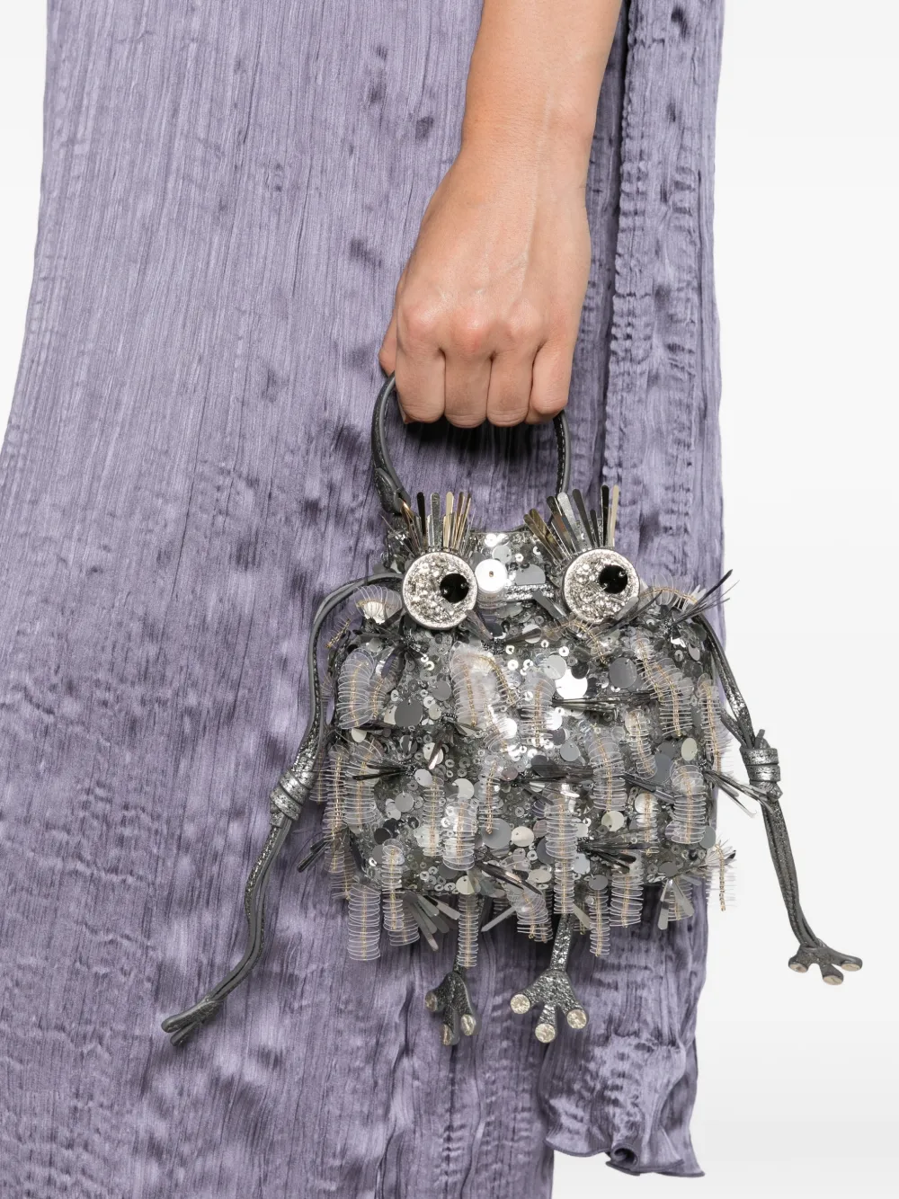 Anya Hindmarch Shopper verfraaid met pailletten Zilver