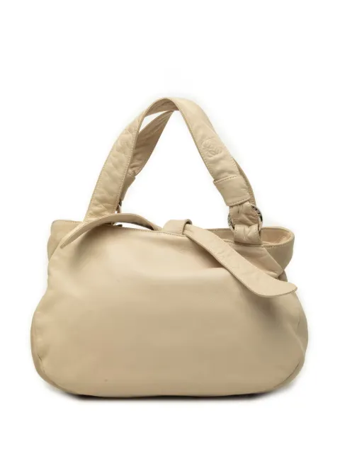 Loewe Pre-Owned bolsa de mano de piel de napa suave con ribete de gamuza 2003
