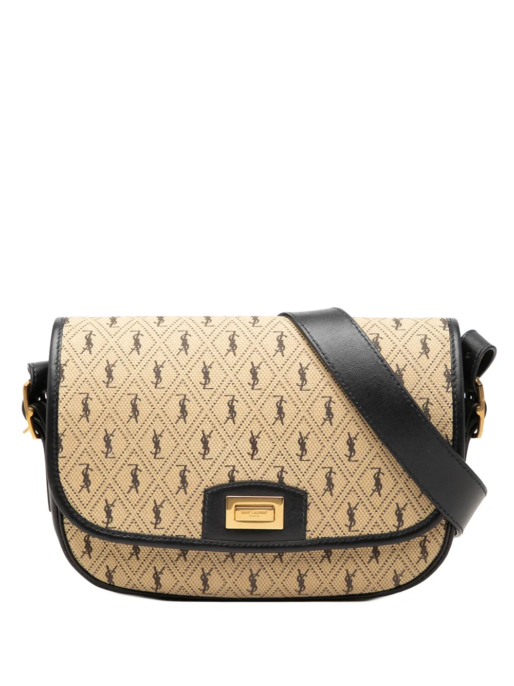 Saint Laurent Pre-Owned 2019 Medium Canvas Monogram All Over crossbody bag - Toni neutri