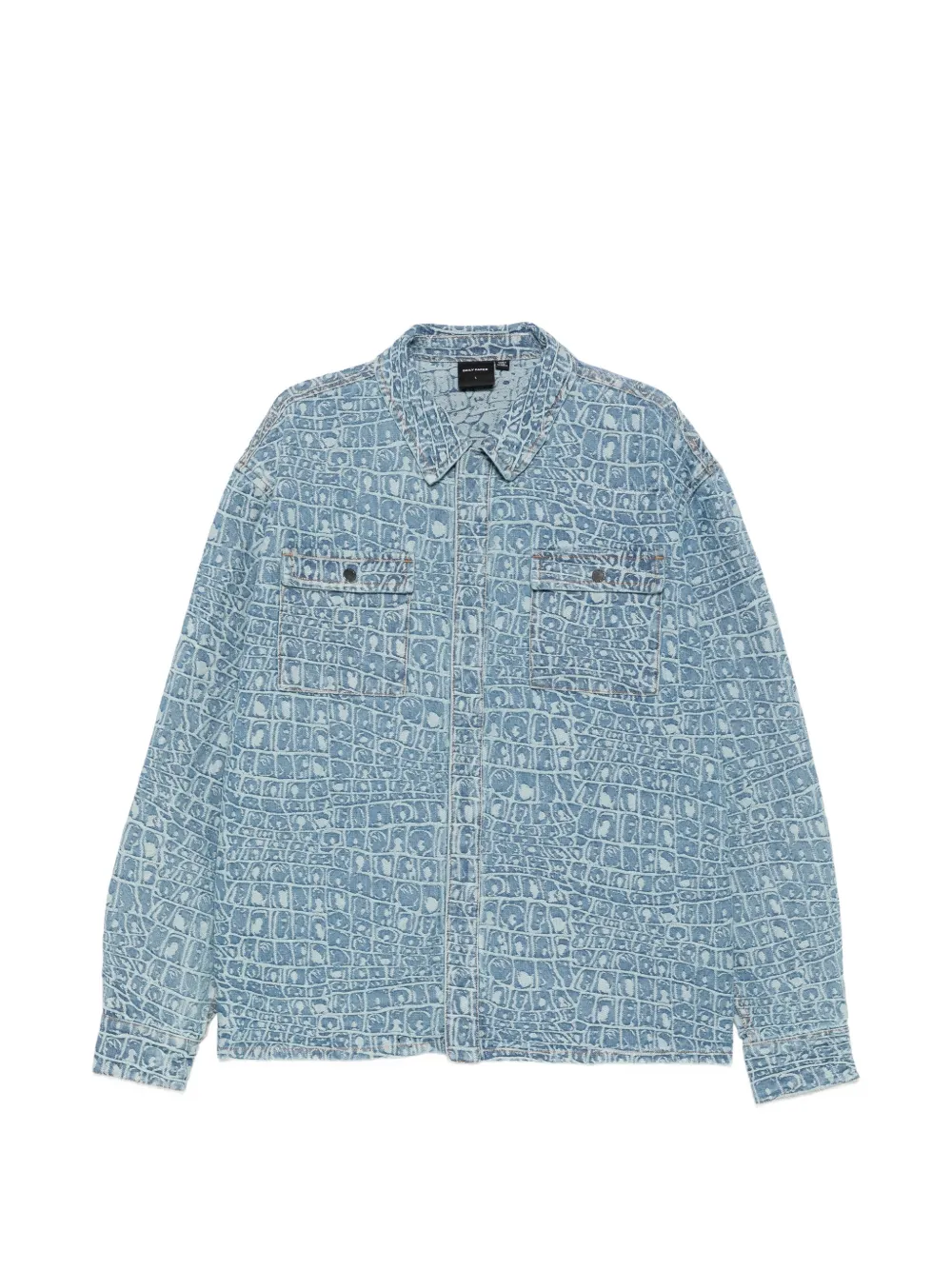 Daily Paper jacquard-pattern denim shirt