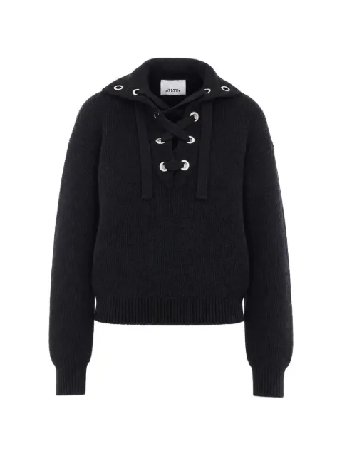 ISABEL MARANT Yadalia lace-up sweater