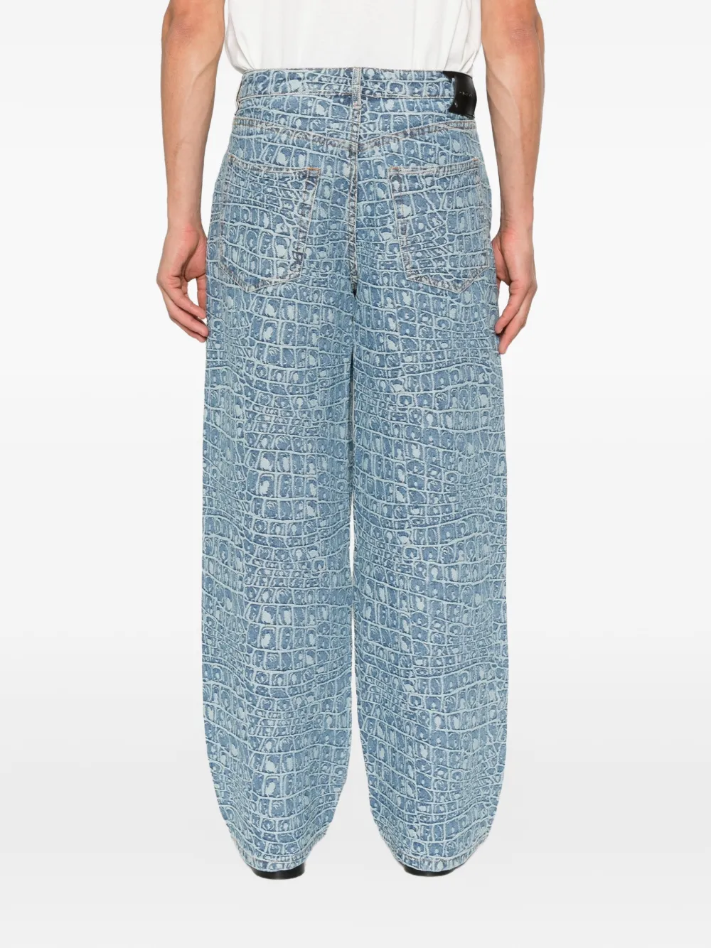 Daily Paper Jeans met jacquard-patroon Blauw