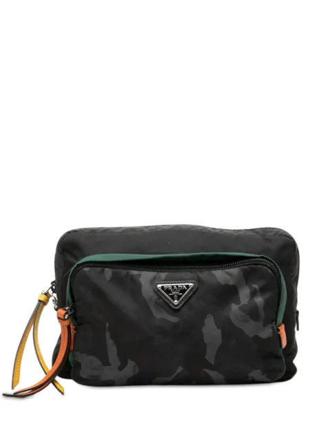 Prada Pre-Owned 2013-2026 Tessuto Camouflage pouch