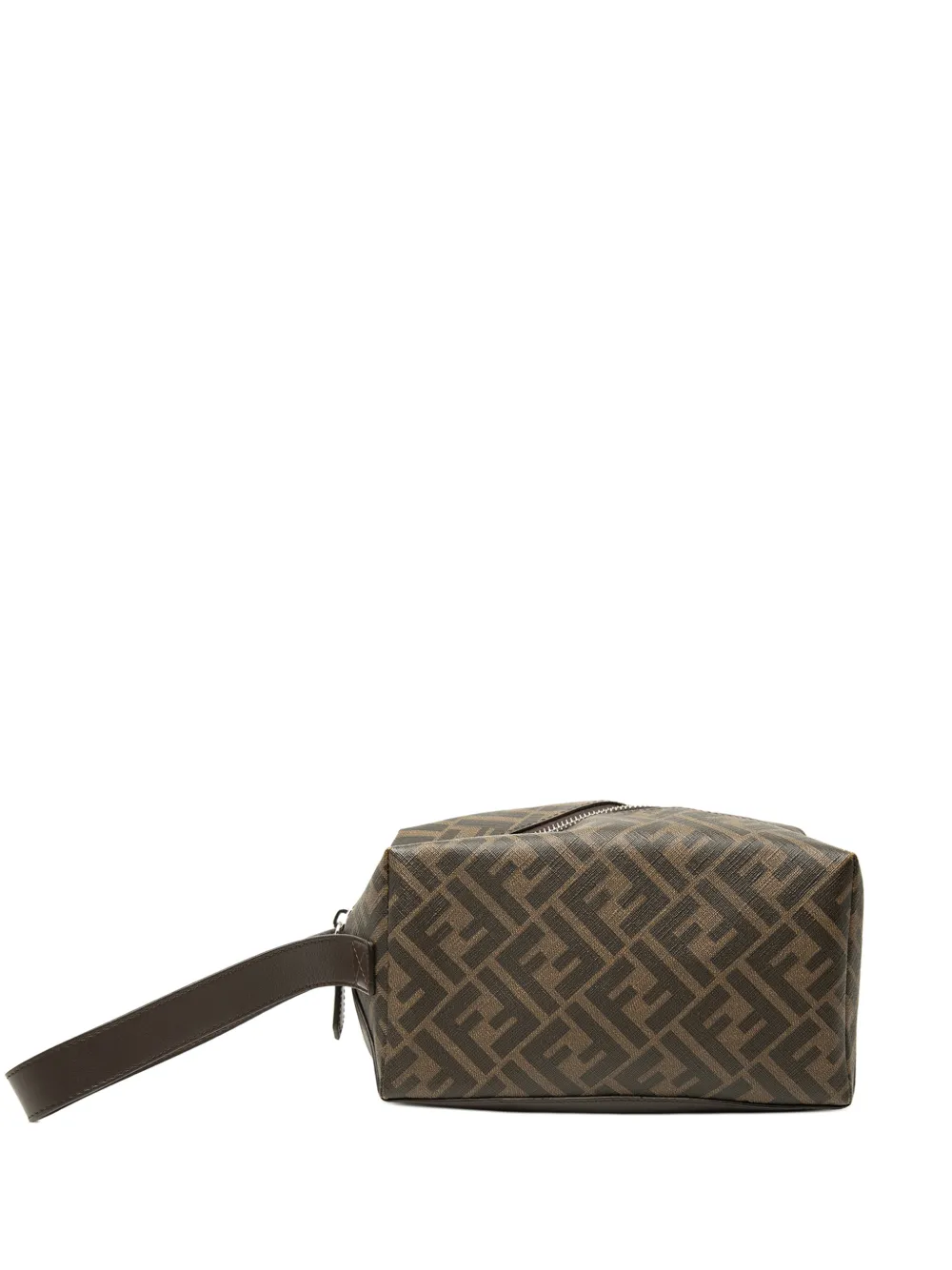 Fendi Pre-Owned 2023-2026 Zucca Kulturbeutel aus Canvas - Braun