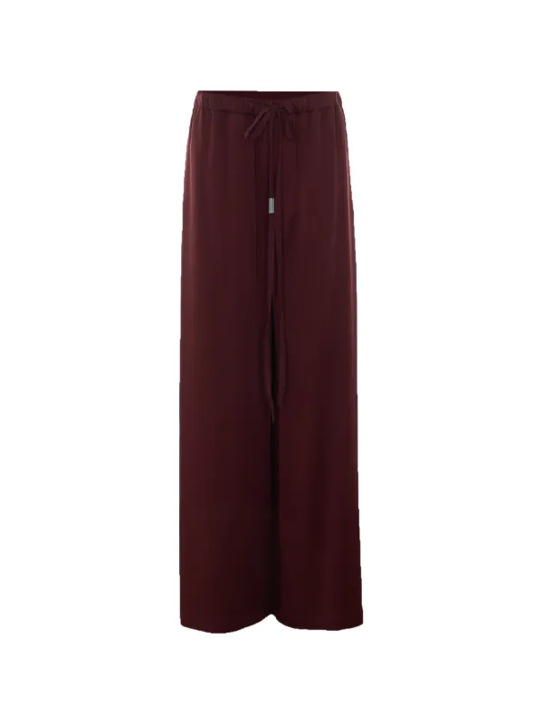Ann Demeulemeester Nevi Lace-detail Trousers in Red