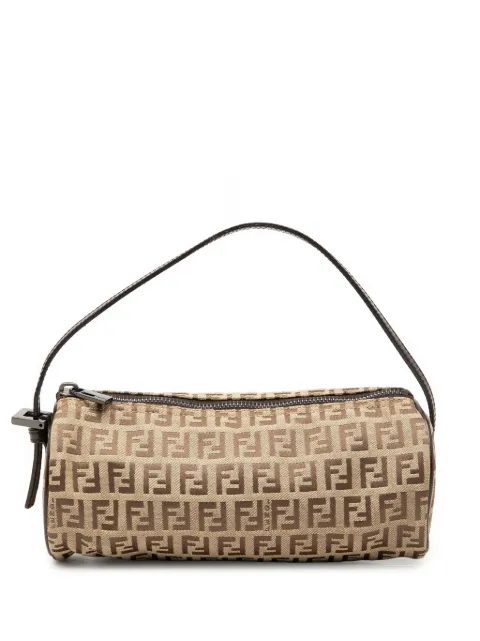 Fendi Pre-Owned 2000-2010 Zucchino Canvas Barrel Pochette handbag