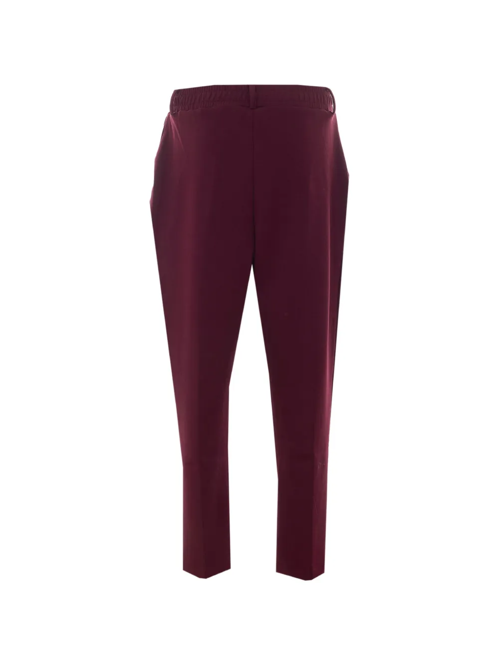 OWN Plooibroek met toelopende pijpen Rood