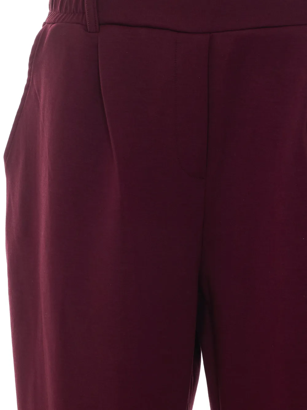 OWN Plooibroek met toelopende pijpen Rood
