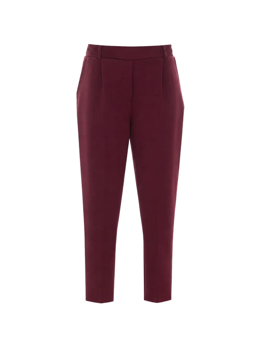 Own Pleated Tapered Trousers In Red